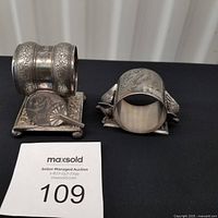 Both napkin rings side by side for overall view