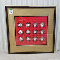 Full framed stamp presentation