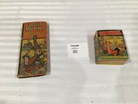 Bugs Bunny tall comic and Blondie square comic side by side