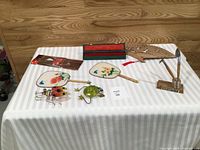 Group shot showing all items on table