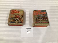Both Red Ryder Better Little Books side by side showing front covers