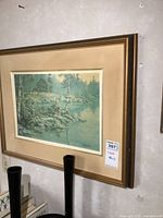 Full view of the framed Keirstead print and plate showing the frame and the artwork inside.