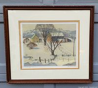 Framed print showing the full artwork and frame.