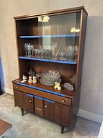Front view of entire cabinet with contents