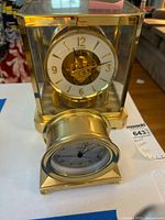 Both clocks displayed together, front view