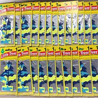 24 Little Trees Pina Colada air fresheners in sealed original packaging, showing front view of packages.