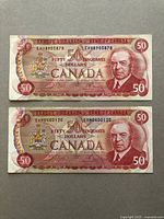Obverse of both notes side by side showing portrait and denomination.