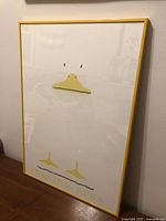 Front view of framed Peeking Duck print