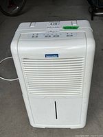 Front view showing Lancaster logo, grille, and water-level slot