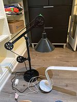 Both lamps standing side by side on the floor