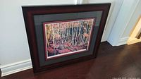 Front view of framed Tom Thomson print
