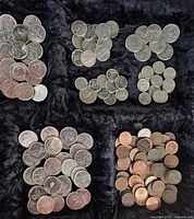Alternate angle of grouped coins