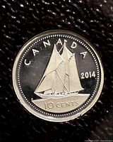 Reverse side showing the sailing ship design with denomination and country name.