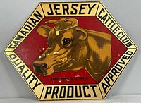 Front view of entire hexagonal metal sign