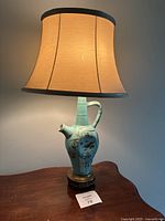 full view of lamp on table