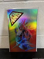 Front view of Battle Of The Planets comic book showing the rare foil cover with vibrant character art and holographic shine.