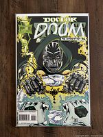 Photo of the Doctor Doom Supreme comic book showing cover art and condition.