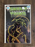 Front cover of Swamp Thing comic book issue #8 showing title, publisher, issue number, price and artwork.