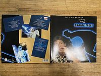 Front and back of the Paul McCartney Broad Street vinyl record album jacket showing cover art and back listing tracks.