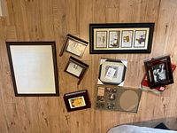 All frames laid out on floor for overview