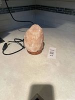 Lamp unplugged showing salt crystal and cord