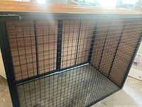 Front and interior view showing wire mesh and composite top