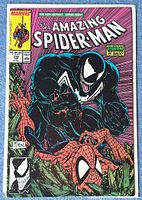 Front cover of The Amazing Spider-Man #316 showing Venom attacking Spider-Man