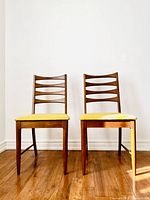 Front view of both chairs side by side
