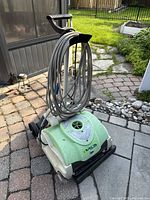 Angled front view showing overall unit and cable wrap