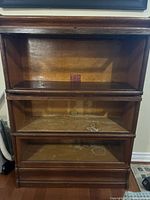 Frontal view of three stacked sections