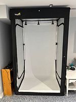 front view of assembled Impact lightbox, lights off