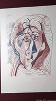Full view of limited edition Picasso print showing numbered edition and facsimile signature