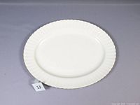 Full view of the Royal Albert Val D'or Gold serving platter on a neutral surface with scale number '13'.