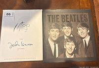 Both books together showing front covers: The John Lennon Letters and The Beatles Images.