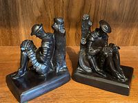 Both bookends side by side showing overall shape, scale and matching set