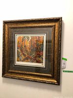 Full view of the framed print showing overall condition and appearance