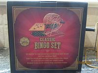 Retail box showing Classic Bingo Set branding
