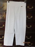 White capri pants full view