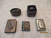 all five boxes front view