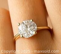 Ring worn on finger, showing overall appearance and fit