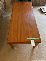 Full top-down view of table showing overall shape and finish