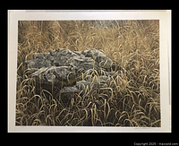 Full view of unframed Robert Bateman Near Glenburnie print with border visible