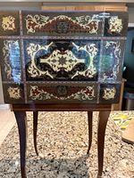 Top view showing intricate inlay pattern