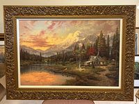 Full view of framed Evening Majesty giclée
