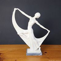 Full view of statue on base