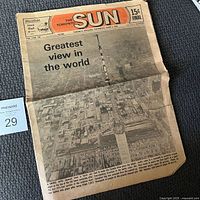 Front page showing masthead, date and CN Tower headline