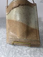 front view showing glaze pattern and pocket shape