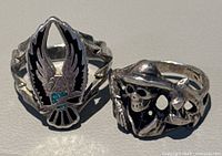 both rings front view