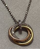 full view of necklace and pendant