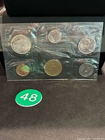Full set of all six coins sealed in original Royal Canadian Mint plastic blister inside black folder.